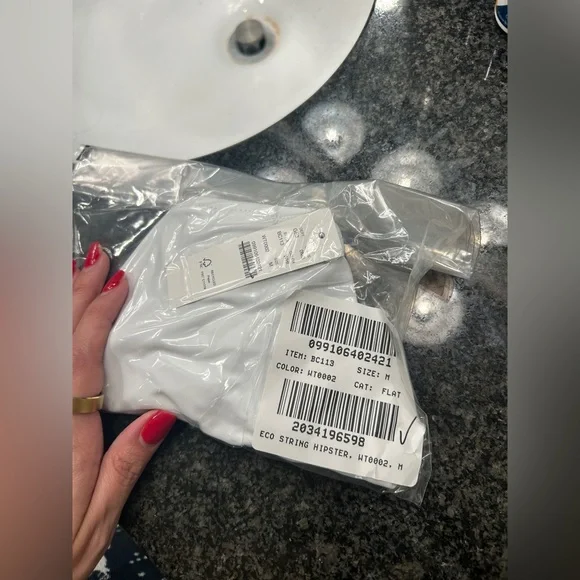 J.Crew Heritage hipster string bikini bottom in white - Picture 10 of 10